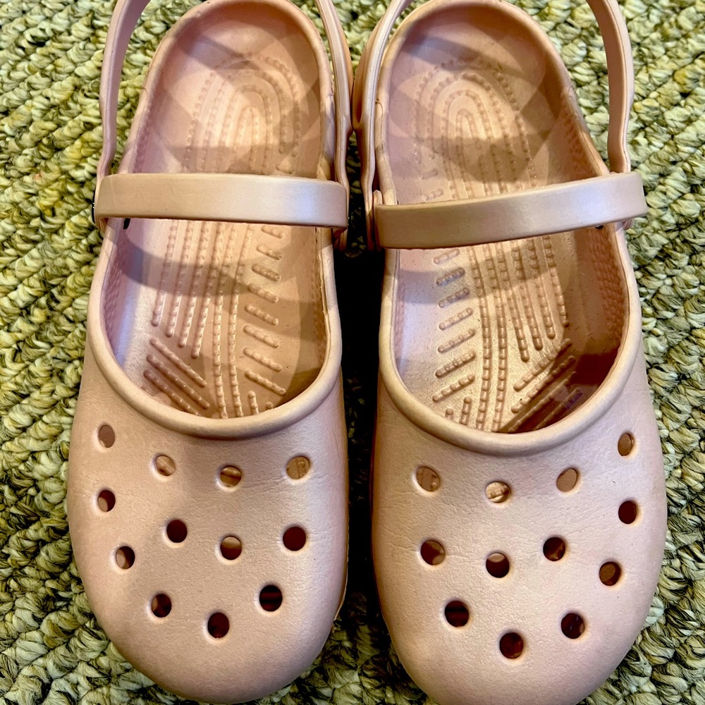 CROCS ballerina pink Mary Janes